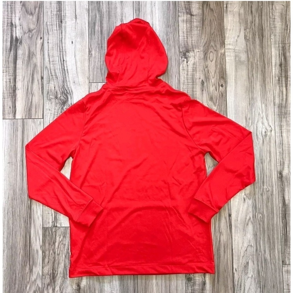 Vintage Y2K‎ Nike Long Sleeve Pullover Hoodie Sportwear Red And White - Picture 5 of 9